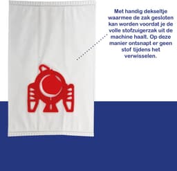 Multaparts® stofzuigerzakken geschikt voor Miele FJM -5 stuks- | Made in Europe | Passend in o.a. Complete C1, Compact C1 & Compact C2, S241, S290, S300, S500, S700, S4 (S4000 > S4999), S6 (S6000 > S6999), 9917710, MI30, NR57+ — thumbnail 2