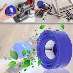 Pre- & Post Filter geschikt voor Dyson V7 en V8 Set HEPA Accessoires Vervanging 96747801 DC58, DC59, DC61, DC74 — thumbnail 3
