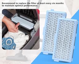 Actieve HEPA Filter - Vervangbare Stofzuigerfilter - Geschikt voor Miele Compact C1/Complete C2/C3 - Stofzuiger Onderdelen - Hepa & Koolstof Filter - Geschikt voor Miele — thumbnail 5