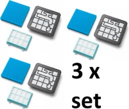 3x Filters - set vervanging voor PHILIPS PowerPro FC8010/02 - PHILIPS PowerPro Compact PowerPro Active - PHILIPS FC9328, FC9329, FC9330, FC9331, FC9332, PowerPro Compact FC9333, FC9334, FC9349, FC9350, FC9351, PowerPro City FC9352, FC9353 PHILIPS — thumbnail 1