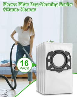 16 stuks - stofzakken voor KÃ¤rcher WD4 WD5 WD6 - vliesfilterzak KFI 487 - stofzak voor KÃ¤rcher MV 4 MV 5 MV 6 - filterzakken fleece filter zakken - 2.863-006.0 nat- en droogzuiger zak - nodig — thumbnail 5