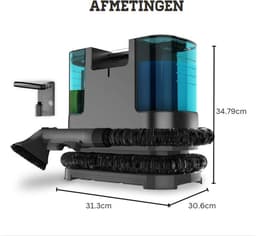 Meubelreiniger Apparaat 3-in-1 - Tapijtreiniger Machine Vlekkenreiniger Met Dubbel Waterreservoir 1.7L - Stofzuiger Bank Reiniger — thumbnail 4