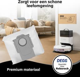 DEGG® - 12x stofzuigerzakken geschikt voor Roborock Q5+, Q7+, Q7MAX+, S7MAXV Ultra, S7 Pro ultra - Robot zakken - Premium kwaliteit — thumbnail 2