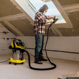 Kärcher WD 6 P S V-308/22/T Renovation - 1300 W - 30 liter - Renovatieset - Geïntegreerd stopcontact - RVS zuigbuizen - Afvoerschroef - RVS Container - Vlakfilter — thumbnail 4