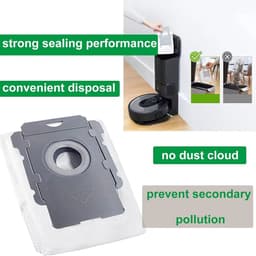 8 Stuks - Stofzuiger zakken geschikt - Stofzuigerzakken geschikt - Robotstofzuiger - Geschikt Voor iRobot Roomba Compatibel met i3/i4/i6/i7/i8/s9/j7 - Hoge Kwaliteit - Clean Base automatische afzuigstaion zak filterzak — thumbnail 2