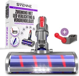 SVENNE® Zuigmond met LED Verlichting geschikt voor Dyson V15 / V11 / V10 / V8 / V7 - Mondstuk Parketborstel Accessoires en Onderdelen voor Steelstofzuiger - Opzetstuk Borstel - Wasbaar — thumbnail 1