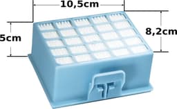 2x Dparts hepa filter geschikt voor Bosch en Siemens - stofzuiger hygiënefilter voor series GL-20 GL20 GL-30 GL30 Gl-40 GL40 BGL2 BGL25 - allergiefilter stofzuigerfilter 576833 00576833 BBZ156HF — thumbnail 3