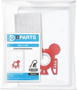 20x Dparts stofzuigerzakken geschikt voor Miele FJM - met motorfilter - HyClean 3D Efficiency - Complete C1 - Compact C1 C2 - S6000 - S4000 - S700 - S500 - S300i - S290 - S241 - MI30 — thumbnail 4