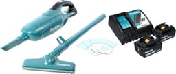 Makita DCL 182 RG accustofzuiger 18 V + 2x accu 6,0 Ah + oplader — thumbnail 3