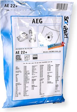 Scanpart stofzuigerzakken 4 stuks - Geschikt voor AEG Aventure, Ergo Essence, Salomon, T2, Vampyr 5000 - Electrolux - Gr 28S E53N ES53 - Inclusief 1 filter - Alternatief — thumbnail 4