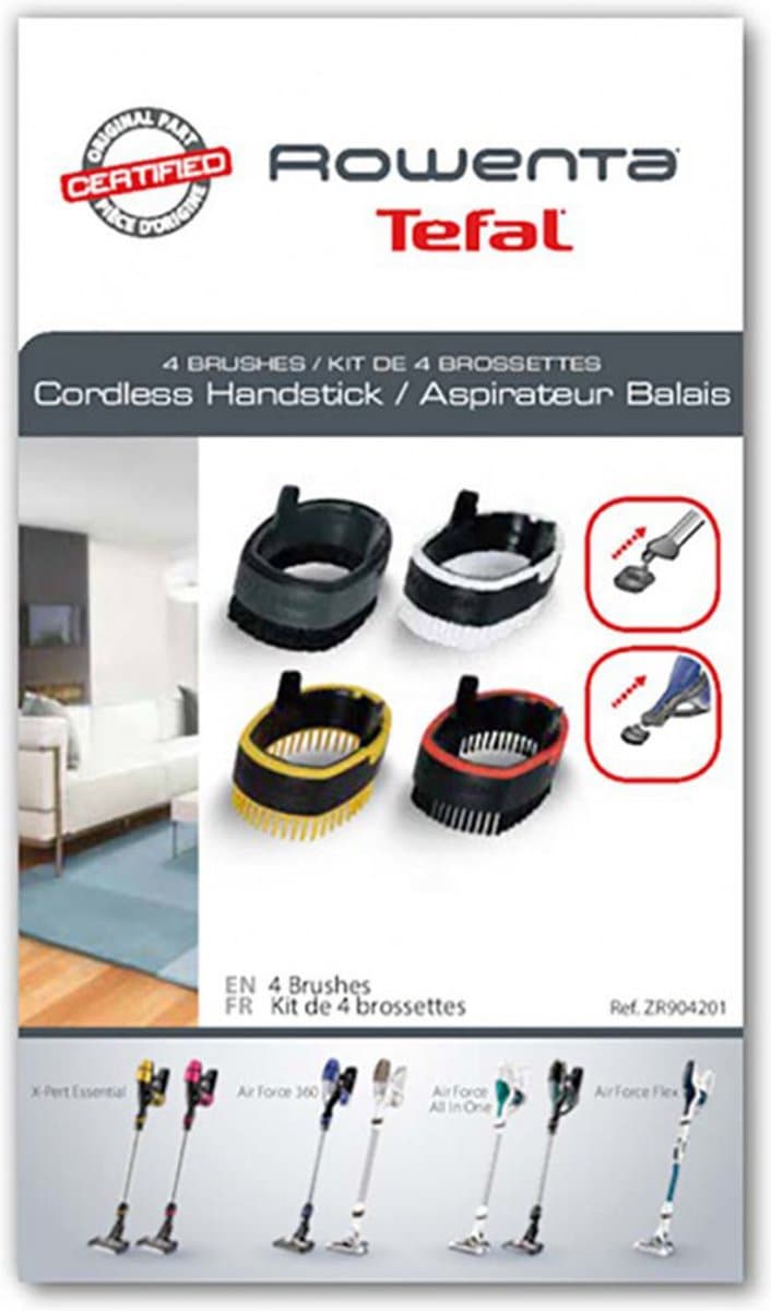 Rowenta Kit van 4 borsteltjes steelstofzuiger ZR904201 — afbeelding 1