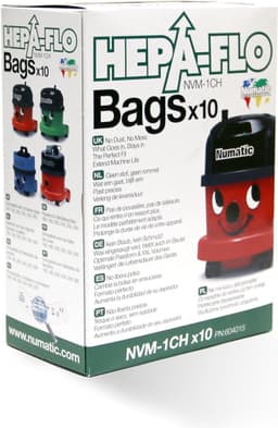 Numatic - Stofzuigerzakken + Geurkorrels (bloemen geur) - Hepa flo bags - Voor Henry/Hetty - NVM 1CH X10 - COMBIDEAL — thumbnail 4