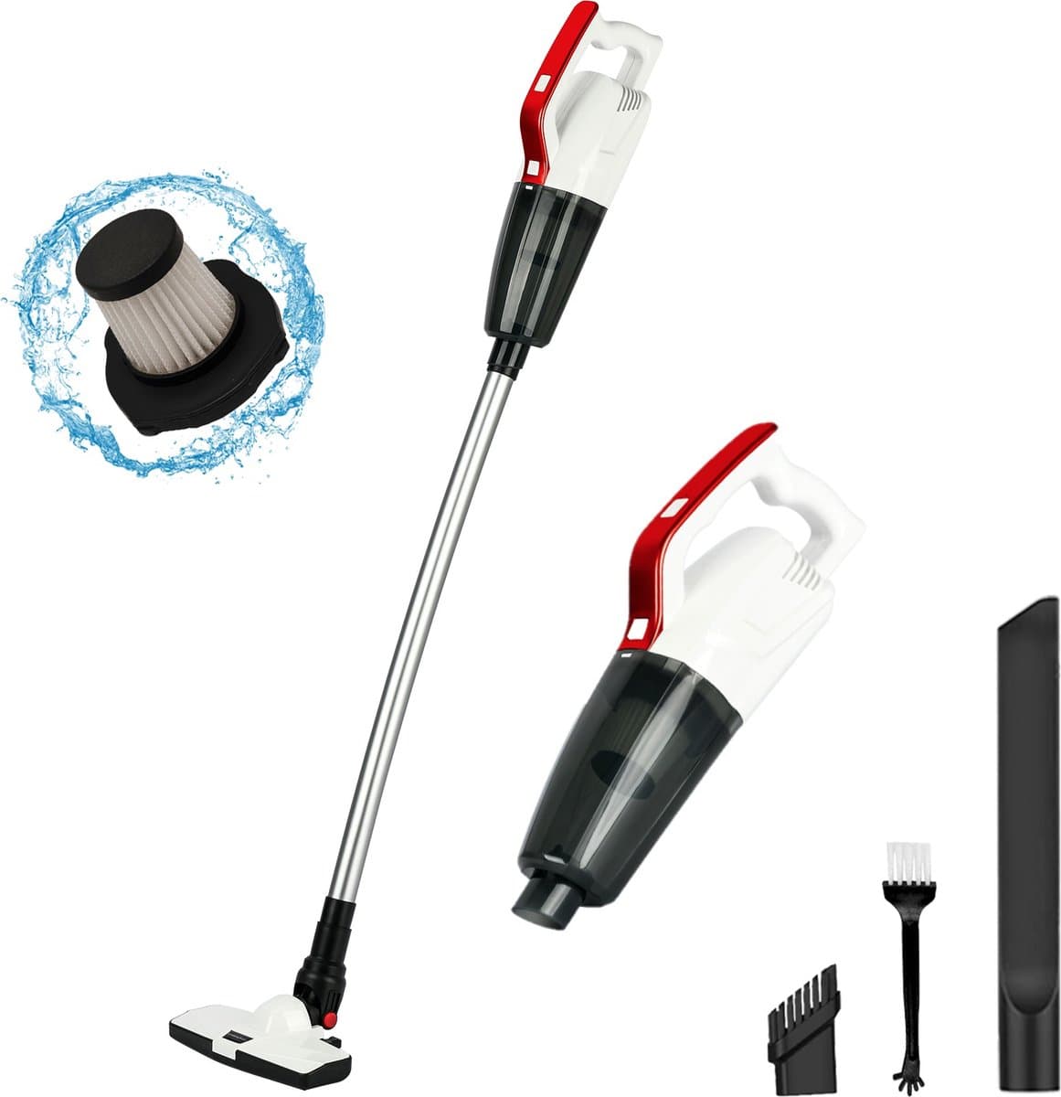 Steelstofzuiger - steelstofzuiger draadloos - 4 in 1 steelstofzuiger - Wit — afbeelding 1