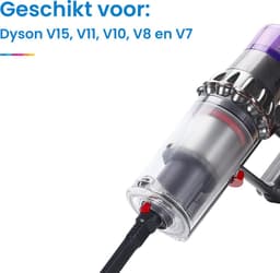 YONO Flexibele Zuigmond geschikt voor Dyson V15 / V11 / V10 / V8 / V7 Steelstofzuiger - Mondstuk Accessoires en Onderdelen - Zwart — thumbnail 5
