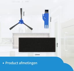 Replacements® Onderdelen geschikt voor Eufy Robovac 11S, 11S Plus, 12, 15C, 15T, 25C, 30, 30C en 35C- 9-delig — thumbnail 2