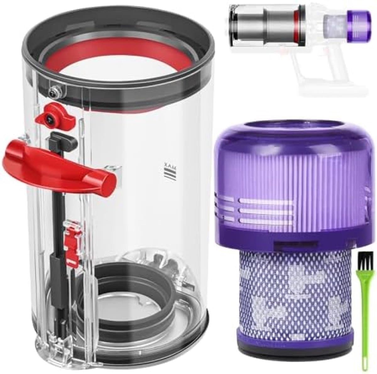 Stofopvangbakken en filters voorvoor Dyson V11, V15, SV14, SV17, SV15, SV22 en SV28. — afbeelding 1