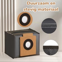 8 Stuks premium stozuigerzakken geschik voor Eufy Clean X8 Pro/X10 Pro Omni robotstofzuiger, stofzak, accessoireset, reserveonderdelen, grote capaciteit — thumbnail 5