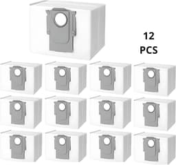 PolkaHome® 12 Stuks stofzuigerzakken geschikt voor Roborock Q5 Max+, Q5 Pro+, Q8 Max+, Q7 Max+, S8+, S8 Pro Ultra, S7 Pro Ultra, S7 MaxV Ultra – Set van 12 Stuks, Vervangende Stofzakken, Robotstofzuiger Accessoires voor Roborock Q5, Q7, S7, S8, Q7+ — thumbnail 1