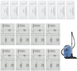 Set van 16 filters geschikt voor Miele stofzuiger, incl. Motorbeschermingsfilters — thumbnail 1