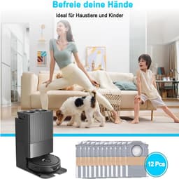 12 stuks stofzakken als vervanging geschikt voor Roborock Q Revo Robot / S8 MaxV Ultra / S8 Max Ultra / Qrevo MaxV robotstofzuiger, 2,7 l grote capaciteit — thumbnail 2