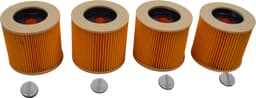 Geschikt voor KARCHER. voordeelpak 4 stuks. Luchtafvoerfilter Stofklasse L. voor WD1, WD2, WD3, MV2, MV3, 6.414-552.0, KFI3310. COVAKO Merk — thumbnail 1
