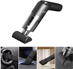 Handstofzuiger - Multifunctionele Mini Kruimelzuiger Incl. 3 Opzetstukken-Stofzuiger Auto-USB Oplaadbaar-zwart — thumbnail 1