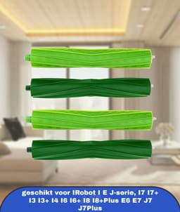 2/4 Stuks Set Vervangende Onderdelen Rolborstels geschikt voor IRobot I E J-serie, I7 I7+ I3 I3+ I4 I6 I6+ I8 I8+Plus E6 E7 J7 J7Plus Stofzuiger Vervangend Accessoire Rubberen Borstel — thumbnail 1