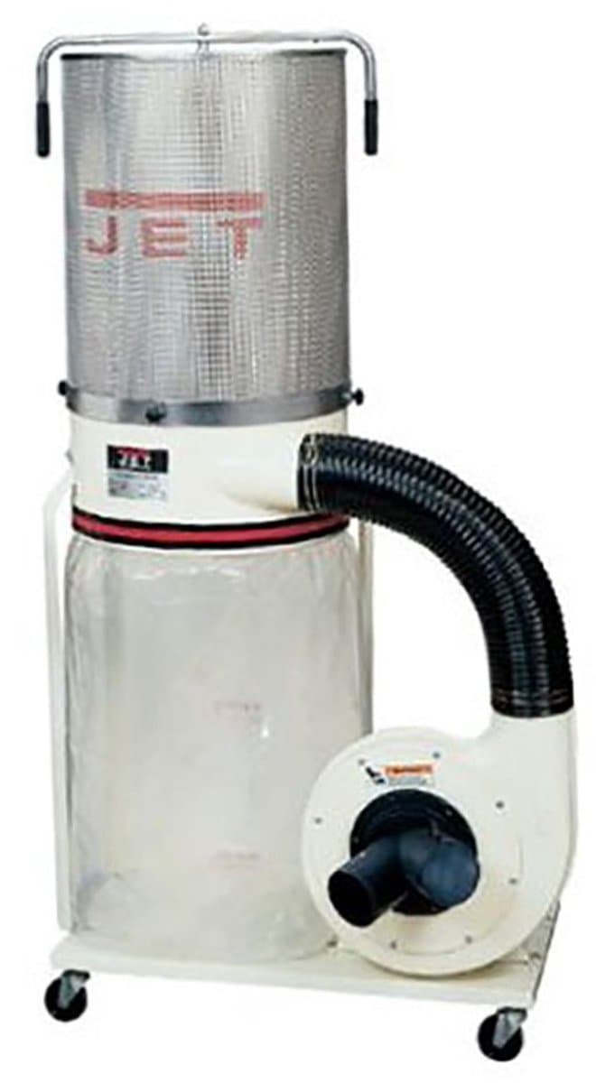 Afzuiginstallatie hout Vortex 1620m³/h 1,1kW 230V 30µm filterpatroon 2µm Jet DC-1100CK-M — afbeelding 1