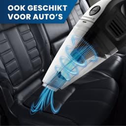HomeShift Kruimeldief Draadloos - Handstofzuiger - Kruimelzuiger - Nat & Droog - Incl. 5 opzetstukken en 2 HEPA filters - Zwart/Zilver — thumbnail 2