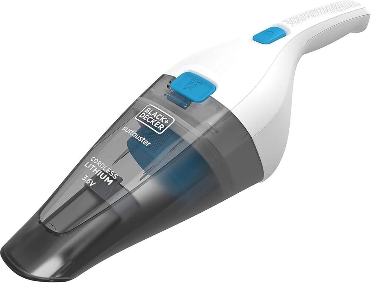 Handstofzuiger - Draadloze Accu Kruimeldief met HEPA-filter, Zakloos en Lichtgewicht, 325 ml, Wit/Blauw — afbeelding 1