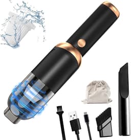 Draadloze handstofzuiger met krachtige zuigkracht - 4000 mAh accu, USB oplaadbaar, ideaal voor auto en woning — thumbnail 1
