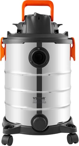 VEVOR Nat-Droogzuiger Industriële Stofzuiger 30L 6PK 1200W Zilver — thumbnail 2