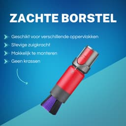 ZENC® Flexibele Slang & Anti-Kras Borstel Geschikt voor Dyson Steelstofzuiger V15, V11, V10, V8 & V7 - Mondstuk - Opzetstuk - Stofzuigeraccessoires - Grijs — thumbnail 2