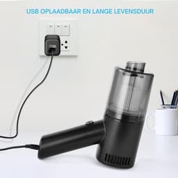 Handstofzuiger - Krachtig - Voor Auto & Huis - Snoerloos & Oplaadbaar — thumbnail 3
