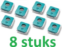 8 x Zak Hoogwaardige vervanging voor schoonmaakstation SAMSUNG BESPOKE JET - Synthetische microvezelzak voor stof, vuil voor schoonmaakstation - het onderdeelnummer van het origineel is: Samsung VCA-ADB952 — thumbnail 1