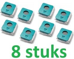 8 x Zak Hoogwaardige vervanging voor schoonmaakstation SAMSUNG BESPOKE JET - Synthetische microvezelzak voor stof, vuil voor schoonmaakstation - het onderdeelnummer van het origineel is: Samsung VCA-ADB952