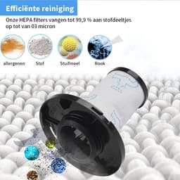 Replacements® filter set geschikt voor Rowenta X-Force Flex 11.6 12.6 14.6 15.6 - ZR009007 - 4 stuks — thumbnail 3