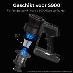 Zedar S900 Steelstofzuiger - filter set - 4 stuks - HEPA 13 — thumbnail 2