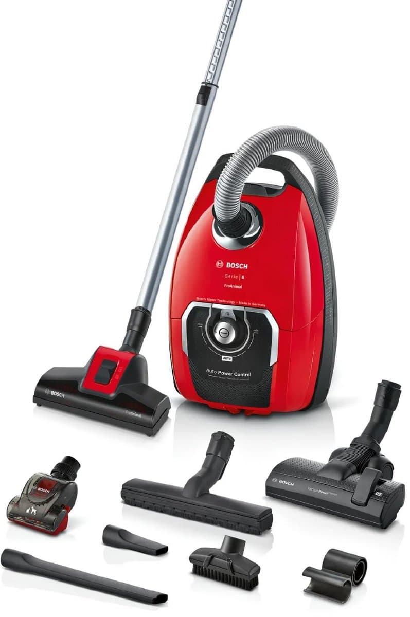 Bosch ProAnimal BGB8PET3A Serie 8 - Stofzuiger met zak - Rood — afbeelding 1