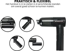 AERBES - Auto Stofzuiger Draadloos - Opvouwbaar handvat - Handstofzuiger USB Oplaadbaar - Kruimeldief Zakloos - Krachtige Zuigkracht - Compact — thumbnail 5