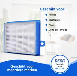 DEGG® - Onderhoudspakket XL - Geschikt voor Philips S-BAG - inclusief 1x H13 hepa filter - 3x Motorfilter - 10x S-BAG stofzuigerzakken - Combideal — thumbnail 3