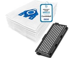 DEGG® - Onderhoudspakket - Geschikt voor Miele GN + Hepa Airclean Filter - 10x Stofzuigerzakken - 1 Hepa Airclean 50 (vervangt SF-HA 50) - Combideal