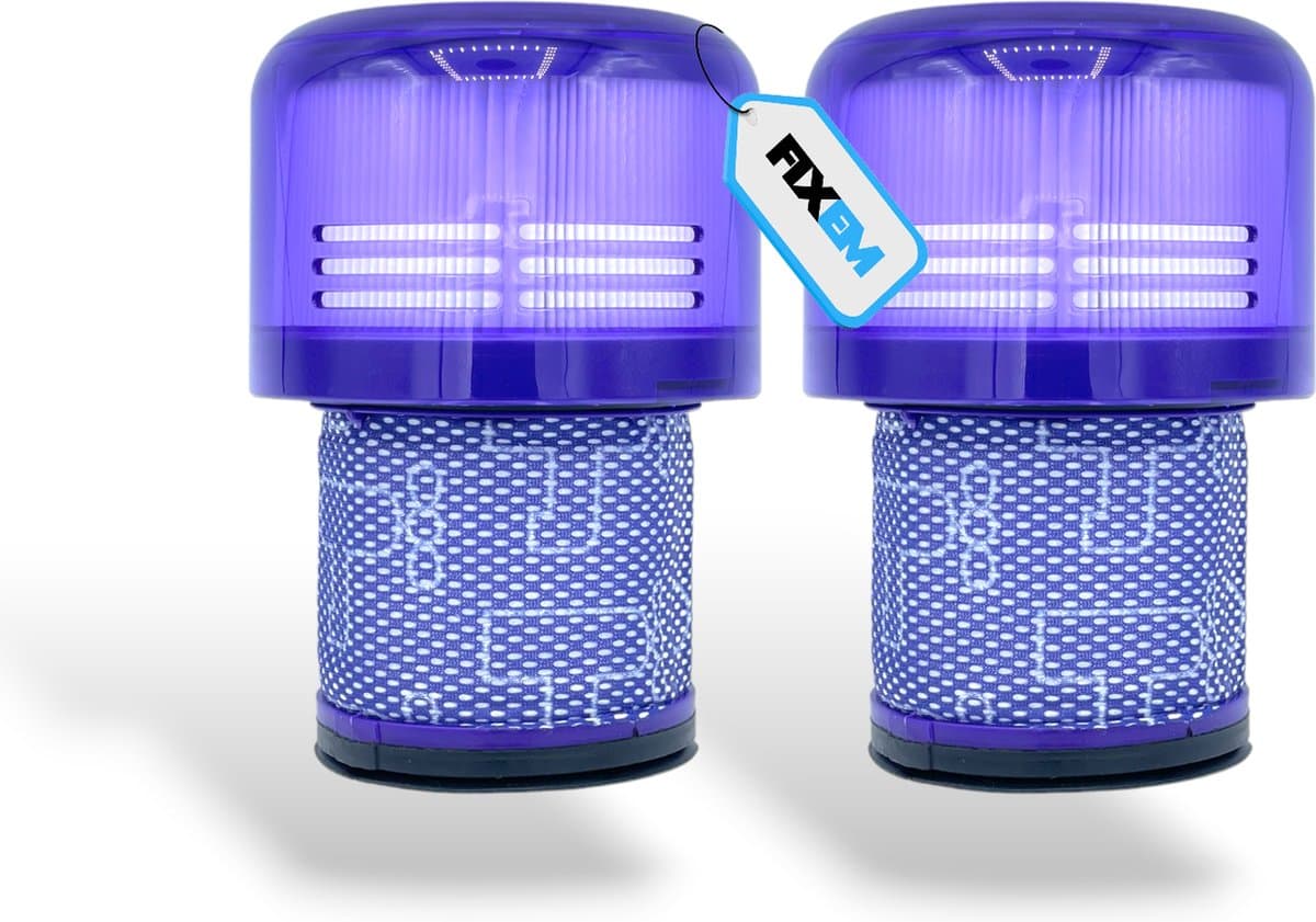 Fixem® - Geschikt voor Dyson V11, V15 97001302 - Stofzuiger filter - Rond filter - Wasbaar filter- 2 Stuks — afbeelding 1