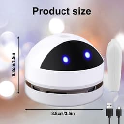 bureau stofzuiger - USB Oplaadbare Draadloze stofzuiger - hoog zuigvermogen — thumbnail 4