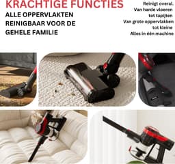 Kruimeldief Best Verkocht - Kruimeldief Snoerloos - Handstofzuiger Draadloos - Handstofzuiger 4 In 1 - Steelstofzuiger - Steelstofzuiger Draadloos - Steelstofzuiger Zonder Zak Op Accu - Twee Snelheidsstanden - Krachtige Zuigkracht — thumbnail 5