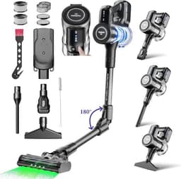 Thuys Steelstofzuiger - Draadloos - Stofzuiger Zonder Zak Op Accu – Draadloos – Vacuum Cleaner – Volledige Set — thumbnail 1