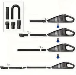 Bovista Kruimeldief - Handstofzuiger - Snoerloos - Draadloos - Auto Stofzuiger - Caravan - Best Verkocht - Car Vacuum Cleaner - Zilver — thumbnail 4