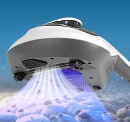 CLEANmaxx Anti-mijtstofzuiger met trilling, anti-mijtstofzuiger voor matrassen en bekledingsoppervlakken, verwijdert 99,9% van de mijten, handstofzuiger met UV-C-licht en HEPA-filter voor mensen met — thumbnail 2