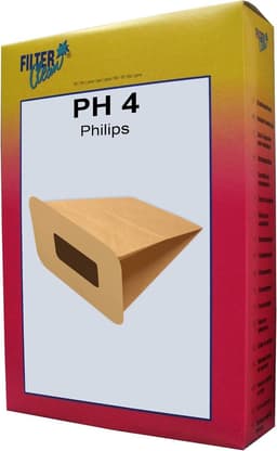 Filterclean PH4 stofzakken voor Philips Amsterdam HR6937, P42-P99 serie — thumbnail 1