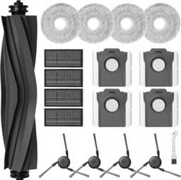 onderdelen compatibel met Dreame X40 Ultra Complete / X40 Pro - Borstels - filters - mop - zakken - hoogwaardige vervanging - set: 1 rolborstel (hoofdborstel) 4 zijborstels 4 stuks HEPA filters in het frame 1 reinigingsborstel 4 stuks dweilen 4zakken — thumbnail 1